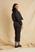 Pantalon Poinsettia - Velours Bleu Acier