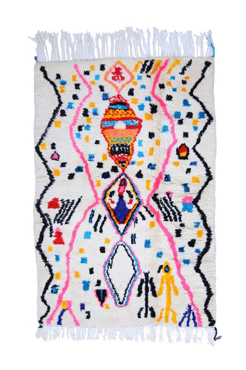 Tapis Berbère Coloré - 191 x 134 cm