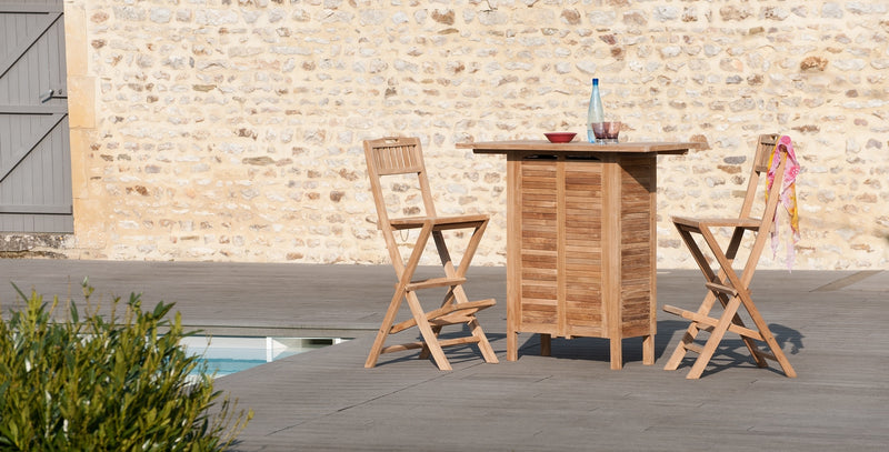 Fun - Bar De Jardin - Teck - Marron