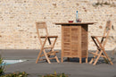 Fun - Tabouret Bar De Jardin - Teck - Marron
