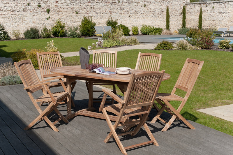 Fun - Table De Jardin - Teck - Marron