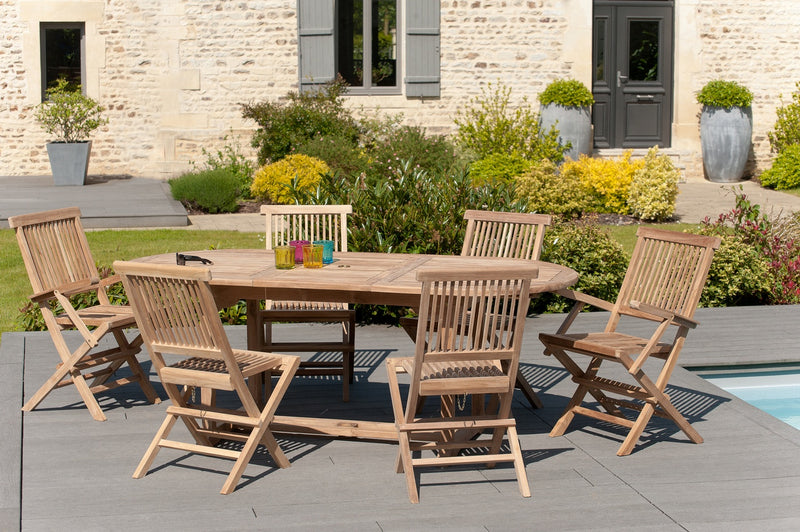 Fun - Table De Jardin - Teck - Marron