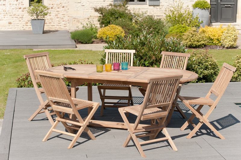 Fun - Table De Jardin - Teck - Marron