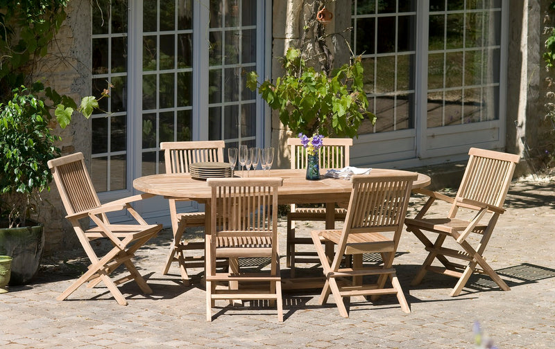 Fun - Table De Jardin - Teck - Marron