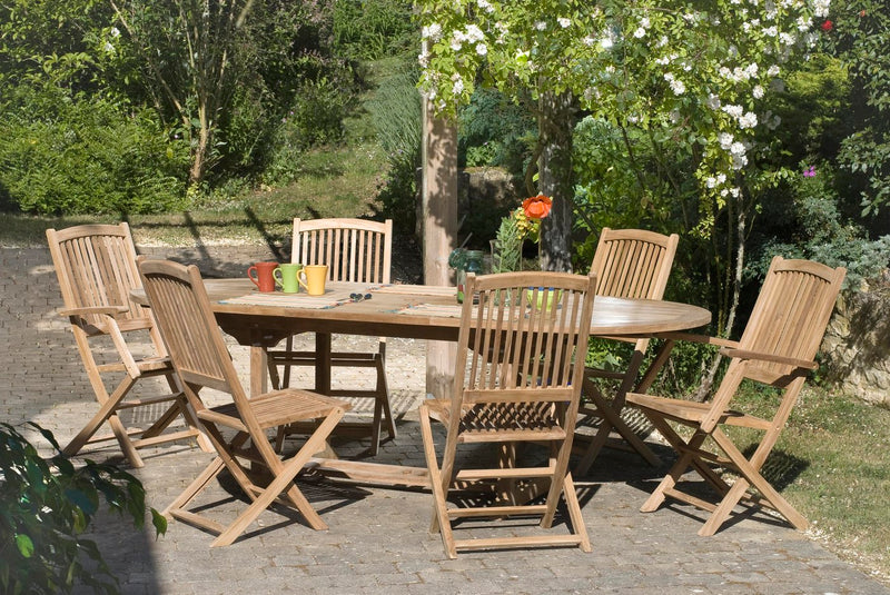 Fun - Table De Jardin - Teck - Marron
