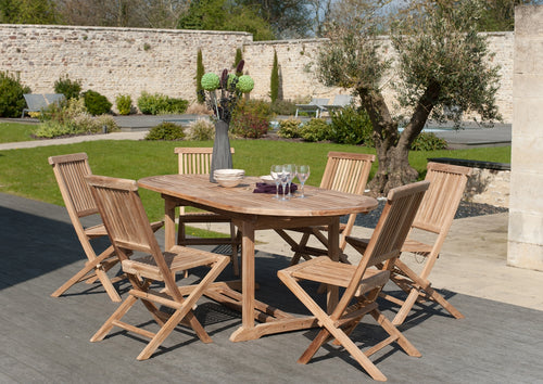 Fun - Garden Table 6/8 People - Brown