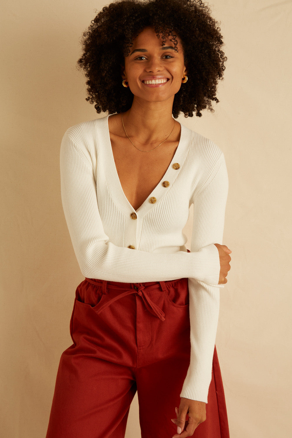 Pepino Trousers - Terracotta