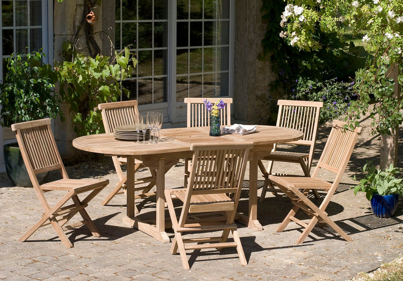 Fun - Salon De Jardin - Teck - Marron