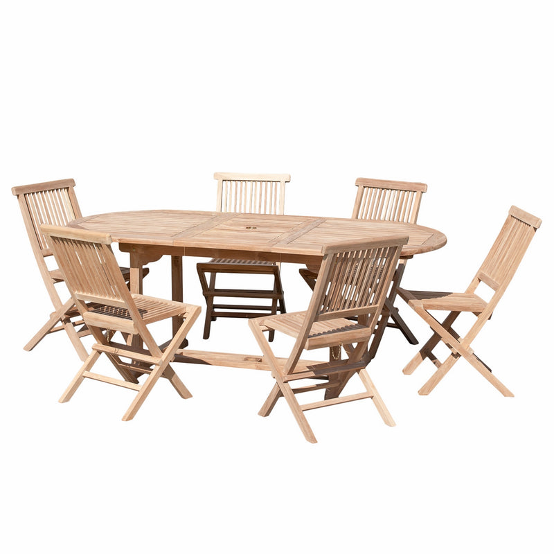 Fun - Salon De Jardin - Teck - Marron