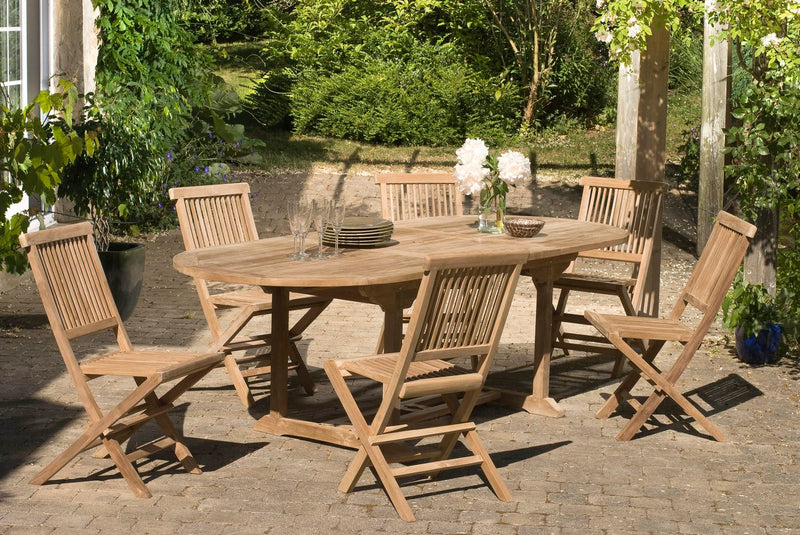 Fun - Salon De Jardin - Teck - Marron