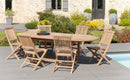 Fun - Salon De Jardin - Teck - Marron