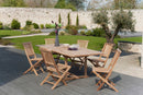 Fun - Salon De Jardin - Teck - Marron