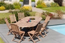 Fun - Lot De 2 Chaises Jardin - Teck - Marron