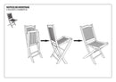 Fun - Lot De 2 Chaises Jardin - Teck - Marron