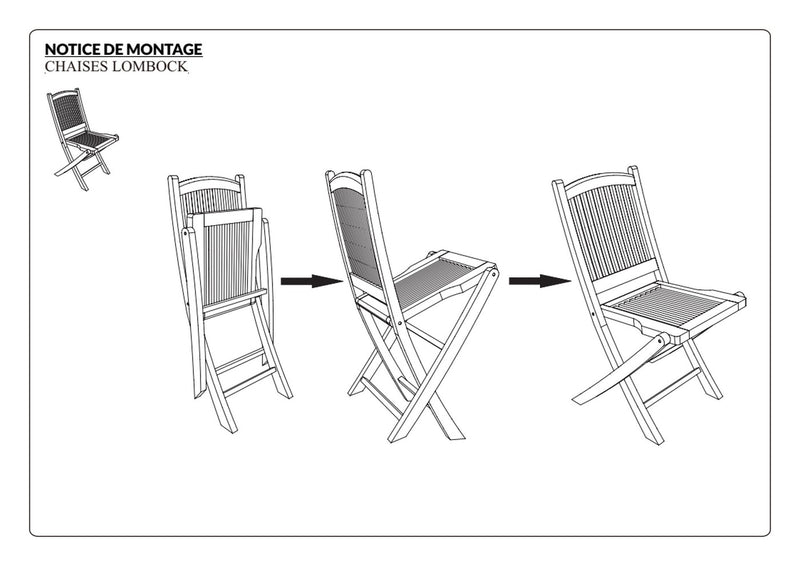 Fun - Lot De 2 Chaises Jardin - Teck - Marron