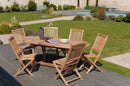 Fun - Lot De 2 Chaises Jardin - Teck - Marron