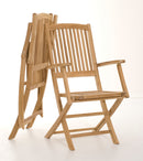 Fun - Lot De 2 Fauteuils Jardin - Teck - Marron