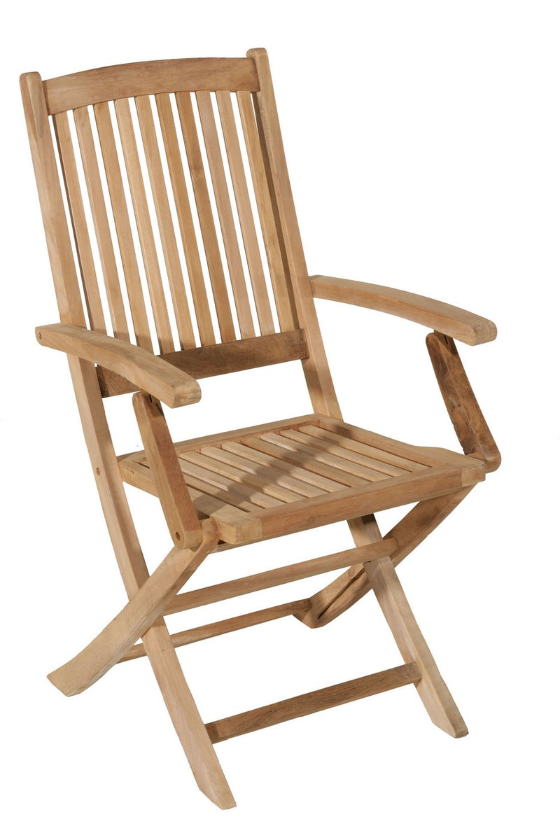 Fun - Lot De 2 Fauteuils Jardin - Teck - Marron