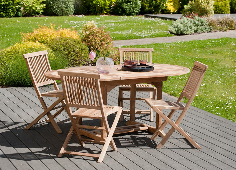 Fun - Lot De 2 Chaises Jardin - Teck - Marron