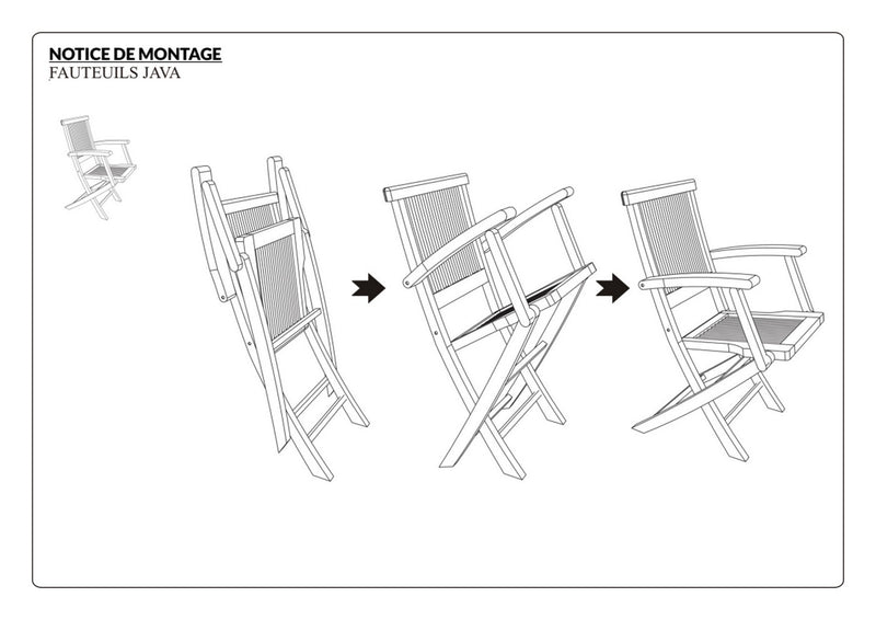 Fun - Lot De 2 Fauteuils Jardin - Teck - Marron