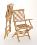 Fun - Lot De 2 Fauteuils Jardin - Teck - Marron