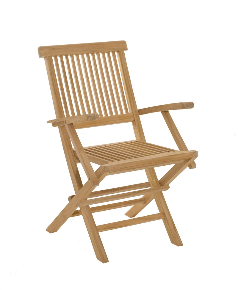 Fun - Lot De 2 Fauteuils Jardin - Teck - Marron