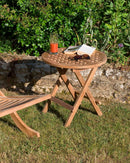 Fun - Table Pique-Nique De Jardin - Teck - Marron