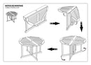 Fun - Table De Jardin - Teck - Marron