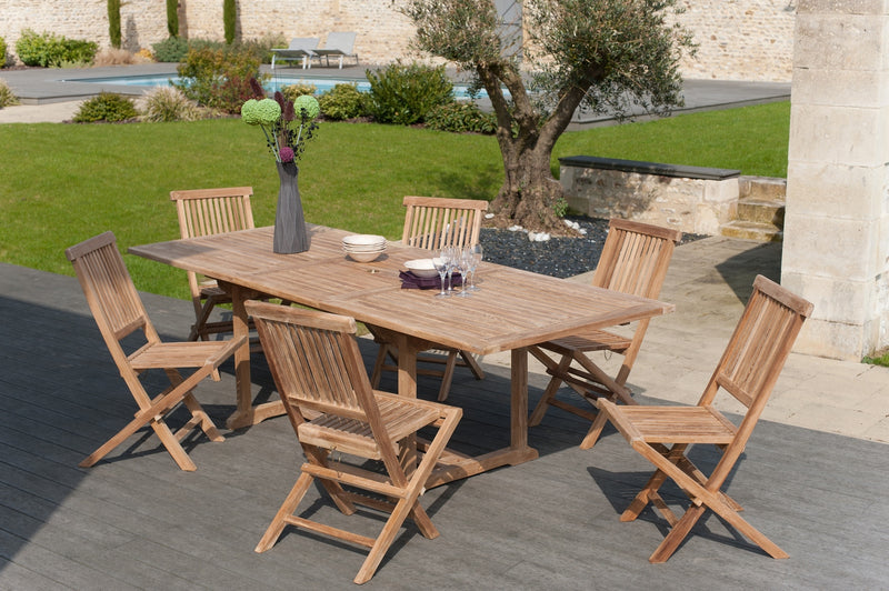 Fun - Table De Jardin - Teck - Marron