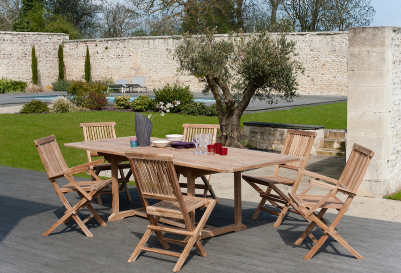 Fun - Table De Jardin - Teck - Marron
