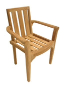 Fun - Lot De 2 Fauteuils Jardin - Teck - Marron