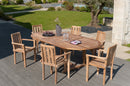 Fun - Lot De 2 Fauteuils Jardin - Teck - Marron
