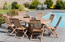 Fun - Table De Jardin - Teck - Marron