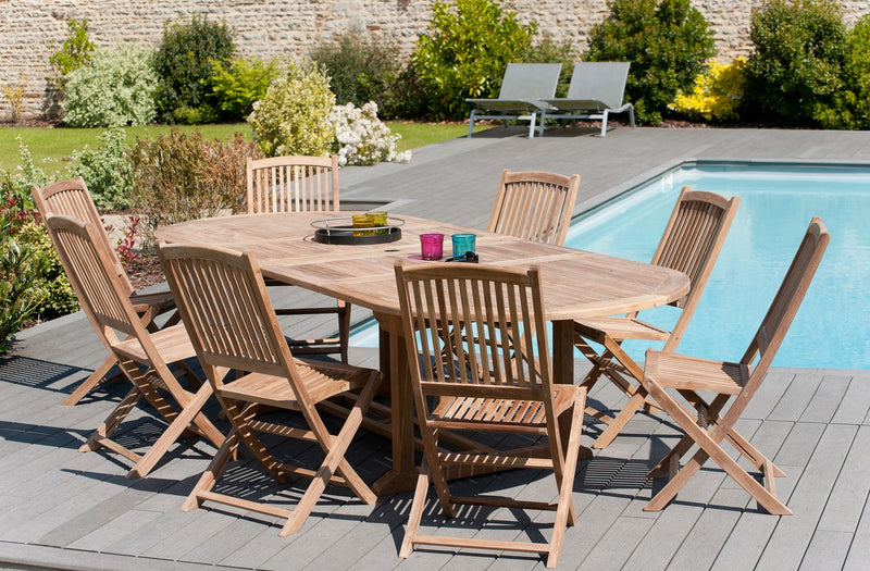 Fun - Table De Jardin - Teck - Marron