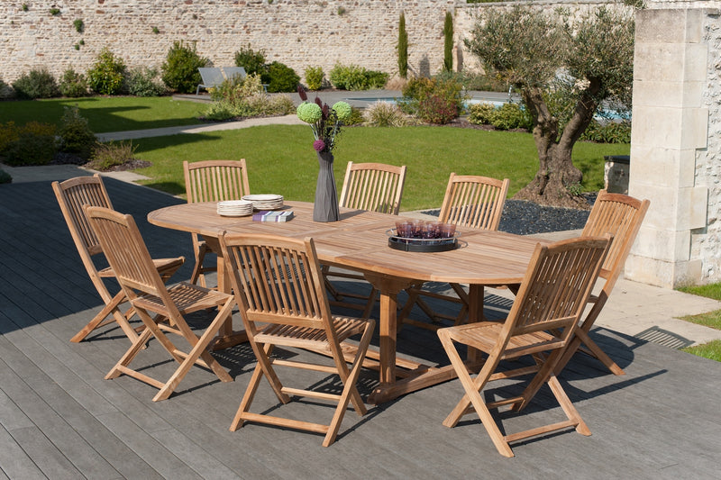 Fun - Table De Jardin - Teck - Marron