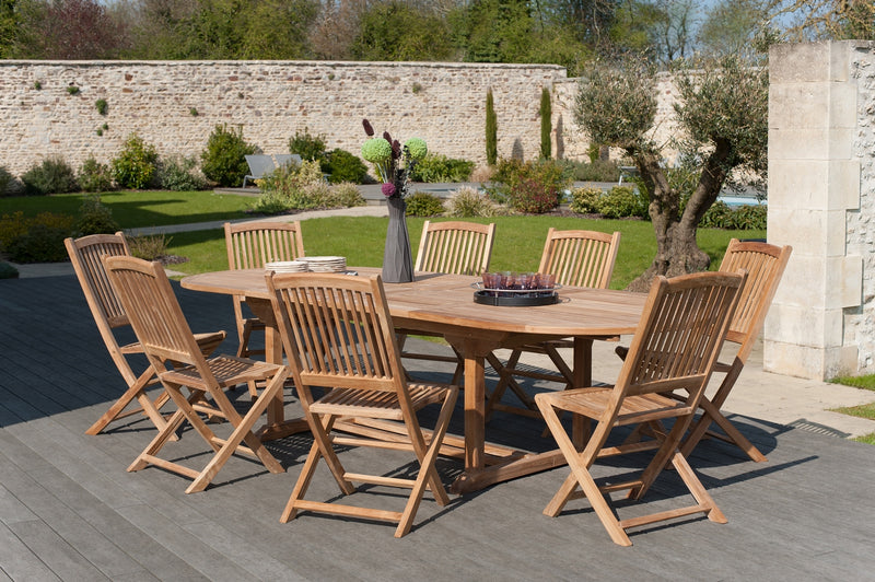 Fun - Table De Jardin - Teck - Marron