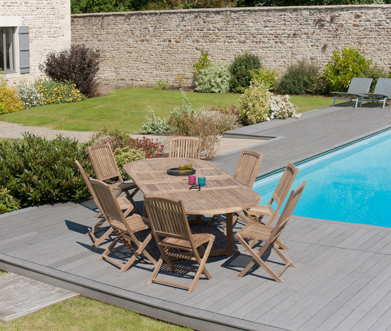 Fun - Table De Jardin - Teck - Marron
