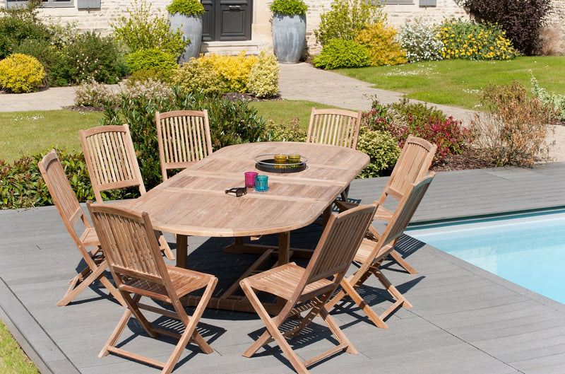 Fun - Table De Jardin - Teck - Marron