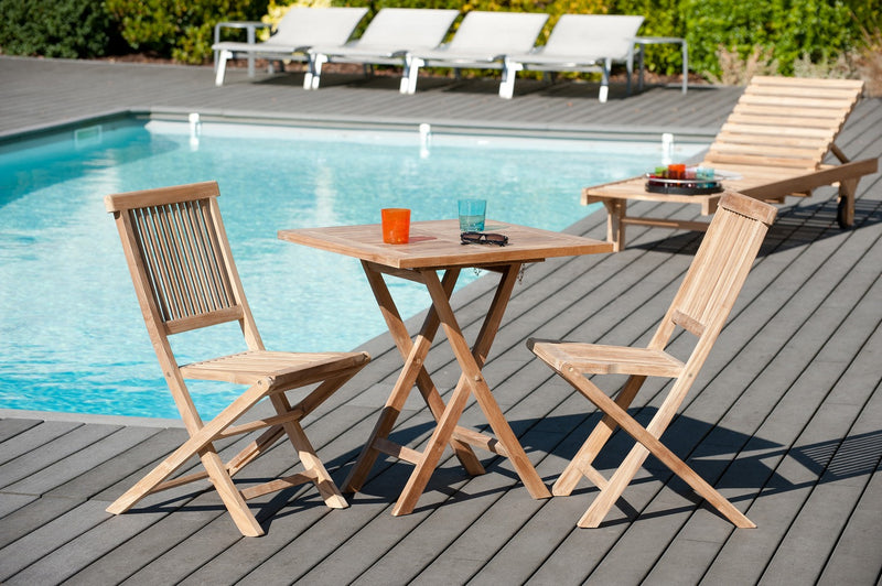 Fun - Table De Jardin - Teck - Marron