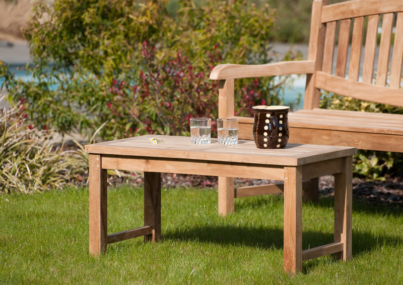 Fun - Table Basse De Jardin - Teck - Marron