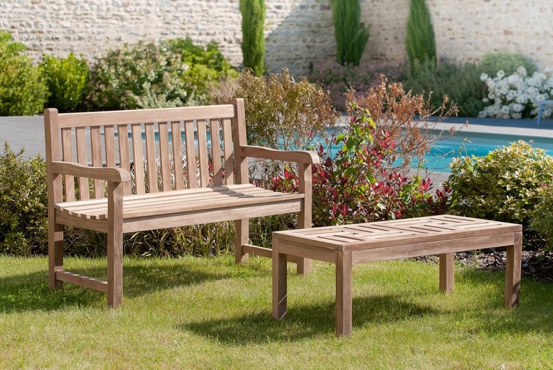 Fun - Table Basse De Jardin - Teck - Marron