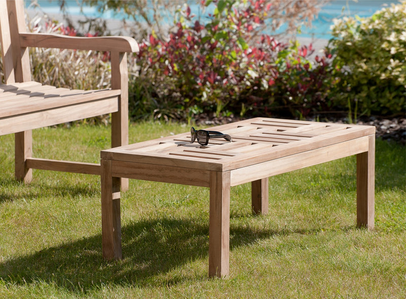 Fun - Table Basse De Jardin - Teck - Marron