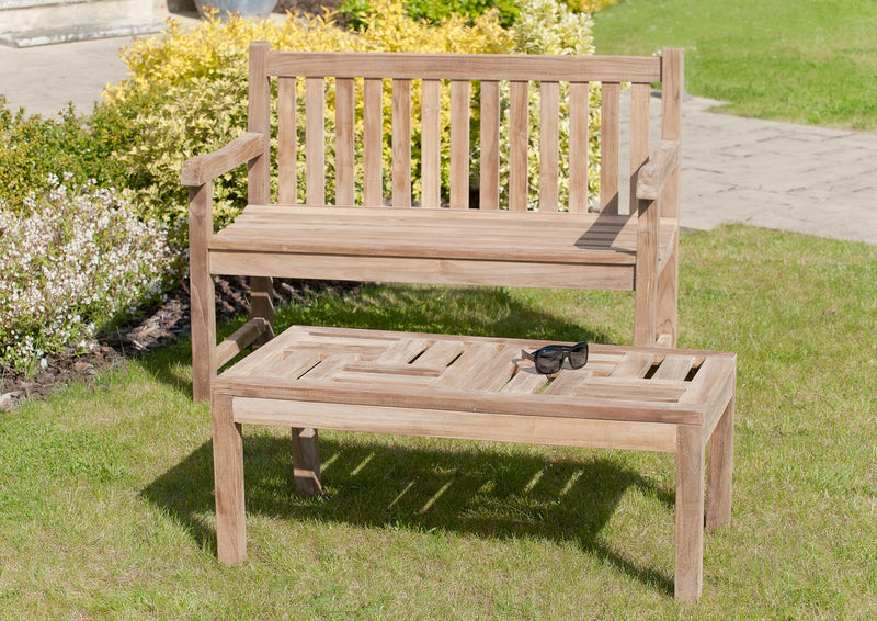 Fun - Table Basse De Jardin - Teck - Marron