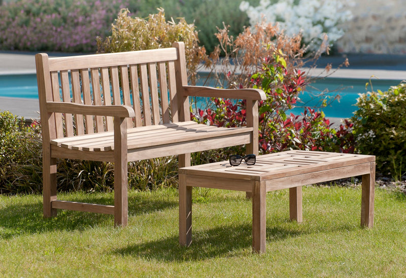 Fun - Table Basse De Jardin - Teck - Marron