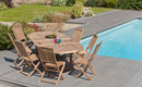 Fun - Salon De Jardin - Teck - Marron