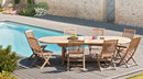 Fun - Salon De Jardin - Teck - Marron
