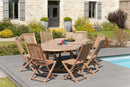 Fun - Salon De Jardin - Teck - Marron