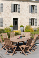 Fun - Salon De Jardin - Teck - Marron