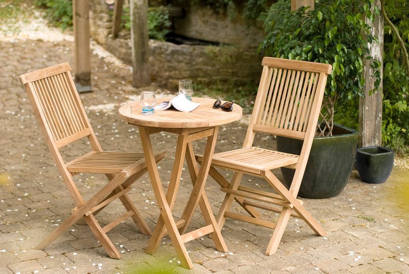 Fun - Salon De Jardin - Teck - Marron