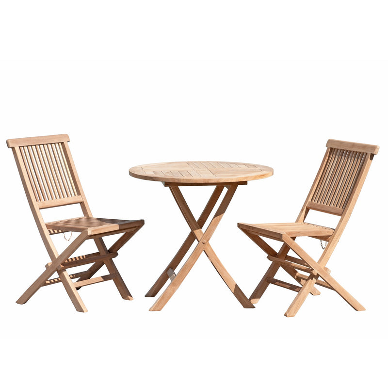 Fun - Salon De Jardin - Teck - Marron